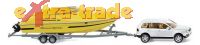 Wiking VW Touareg mit Trailer u. Boot