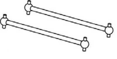 Jamara Antriebswelle Vo-Mj-LQ vorn 80mm f�r Lightray und Infect