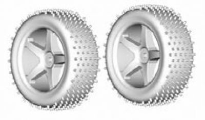 Jamara Reifen+Felgen 1:10 Liquid wei� vo+hi VE2