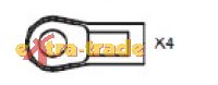 Carson 4x Kugelpfanne f�r Street Breaker CY-2 Truggy