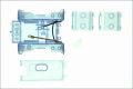 Kyosho Chassis blau-transparent