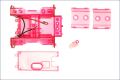 Kyosho Chassis rot-transparent