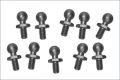 Kugelzapfen#titanummantelt, 4,8mm (10)