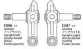 Tamiya Left & Right Upright (M1 & M2)