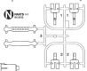 Tamiya N-Teile (N1-N3)