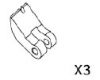 Carson 3x Kupplungsbacken f�r Raptor Pro V25