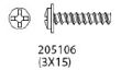 CARSON - SCHRAUBE 3x15mm - RAPTOR