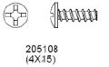 CARSON - SCHRAUBE 4x15mm - RAPTOR