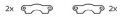Carson Bremsklotzset f�r Street Breaker CY-2 Truggy